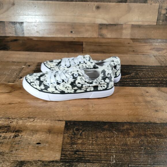 Disney Mickey Mouse Black White Women's Sneakers Shoes Size 6 - Picture 4 of 7
